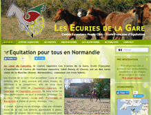 Tablet Screenshot of equitation-normandie.fr